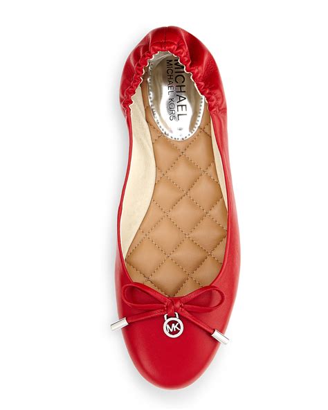 michael kors red ballet flats|Michael kors ballet flats + FREE SHIPPING .